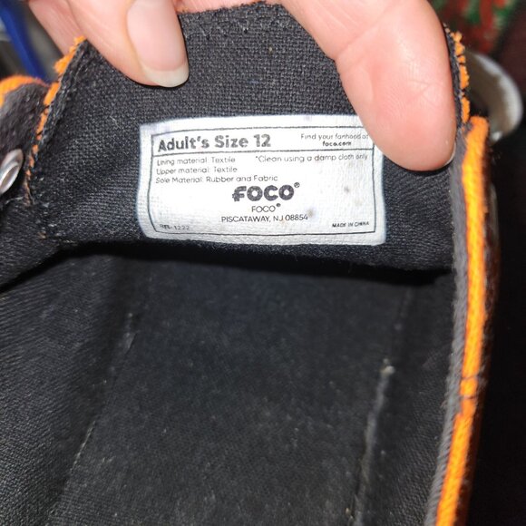OSU Orange Low-Top Sneakers Mens Size 12 By FOCO Rubber & Fabric - Picture 6 of 7
